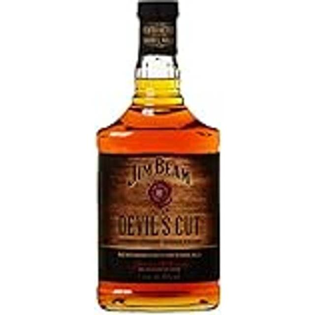 Jim Beam Devil's Cut Kentucky Straight Bourbon Whiskey robuster Geschmack mit intensiven Eichen- und Vanillenoten 45% Vol. 1l