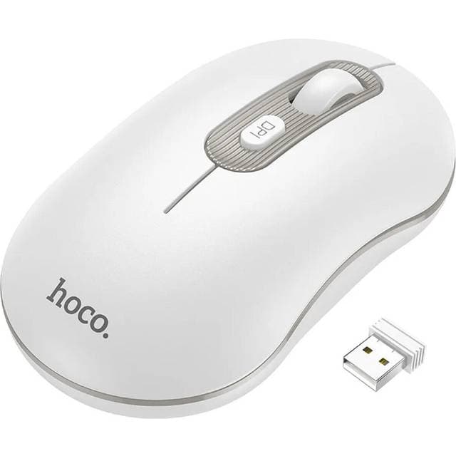 Hoco Trådløs Computermus 2.4G 1600 dpi GM21 Hvid