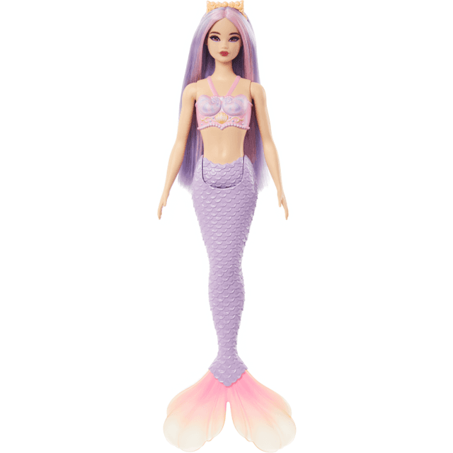 Barbie Mermaid Dolls with Colorful Hair Tails & Headband Accessories