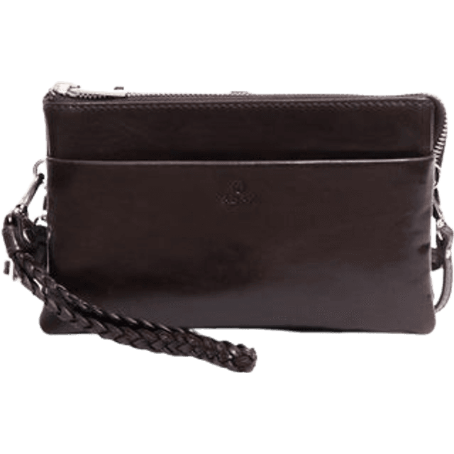 Adax Salerno Combi Clutch Nellie Bag - Dark Brown