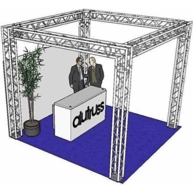 AluTruss ALUTRUSS Truss set QUADLOCK 6082 square 4x4x3.5m WxDxH