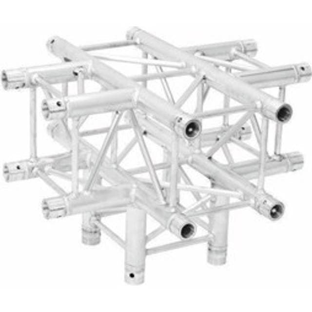AluTruss 6082 Firkant 5-vejs kryds. 90° 71/50 cm