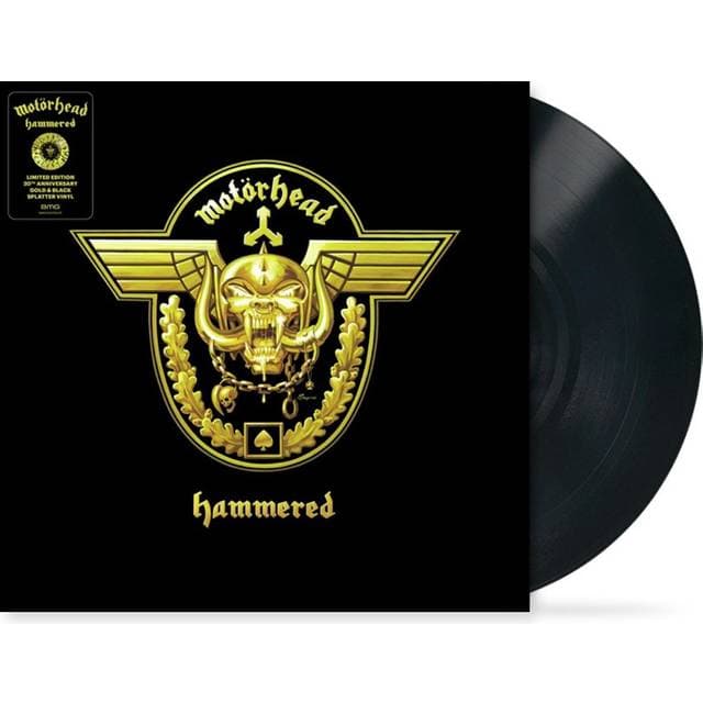 Motörhead - Hammered 20th Anniversary Gold & Black Splatter Vinyl (Vinyl)