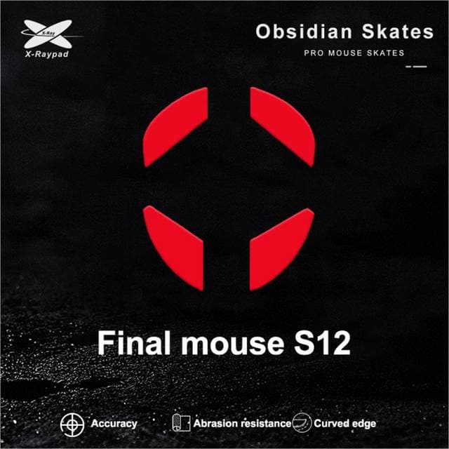 X-raypad Obsidian Mouse Skates Finalmouse Ultralight