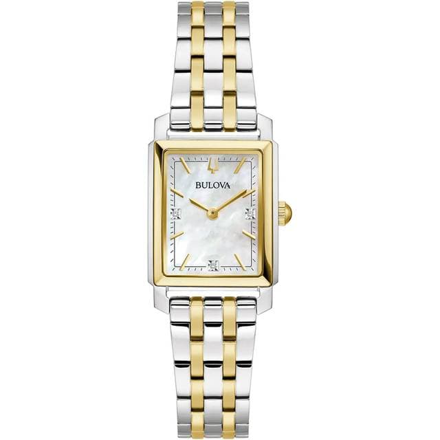 Bulova Sutton Rectangle 98P220 Perlemor Kvarts Dameur
