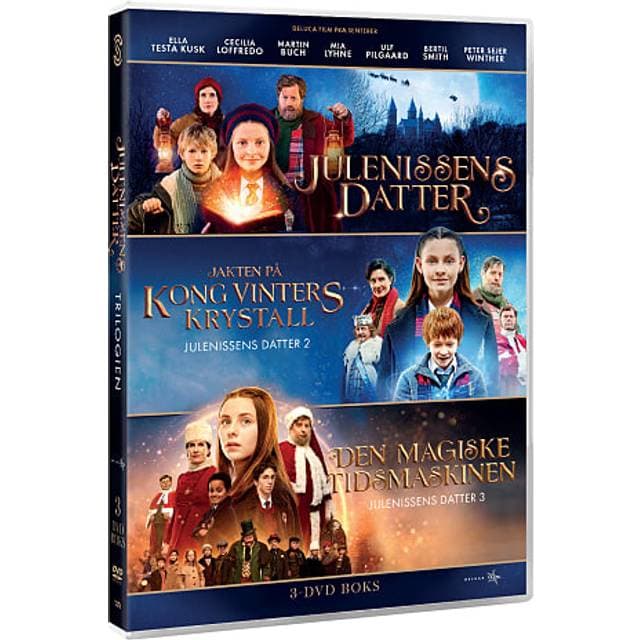 DVD Julemandens Datter 1-3 På lager i et varehus