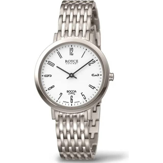 Boccia Titanium 3270-01 Dame 32 mm Analog Kvarts White 32 mm