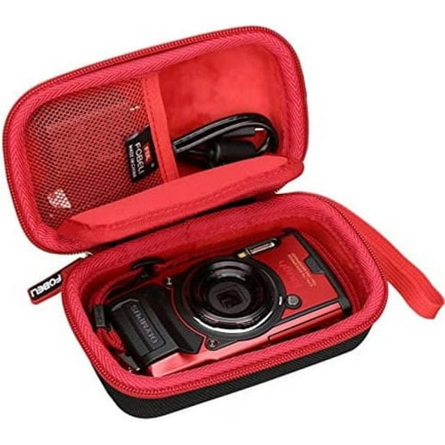 FBLFOBELI EVA Hard Carrying Case Compatible with OLYMPUS Tough TG-6 OM System Tough TG-7 Waterproof Camera
