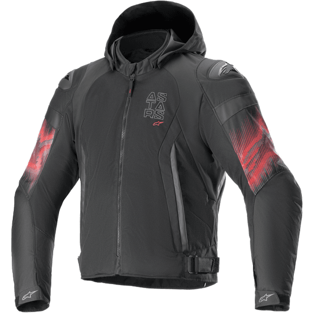 Alpinestars MC-Jakke Zaca Air Venom WP, Sort/Lysrød Herre