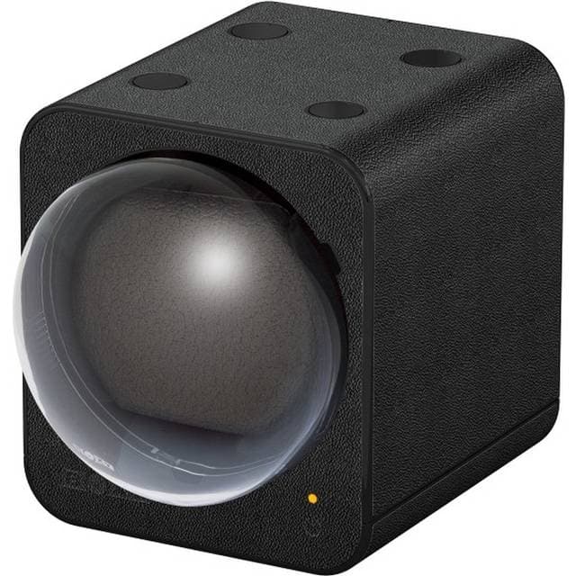 Beco Boxy Fancy Brick Watch Winder Black Leather Optics 309414