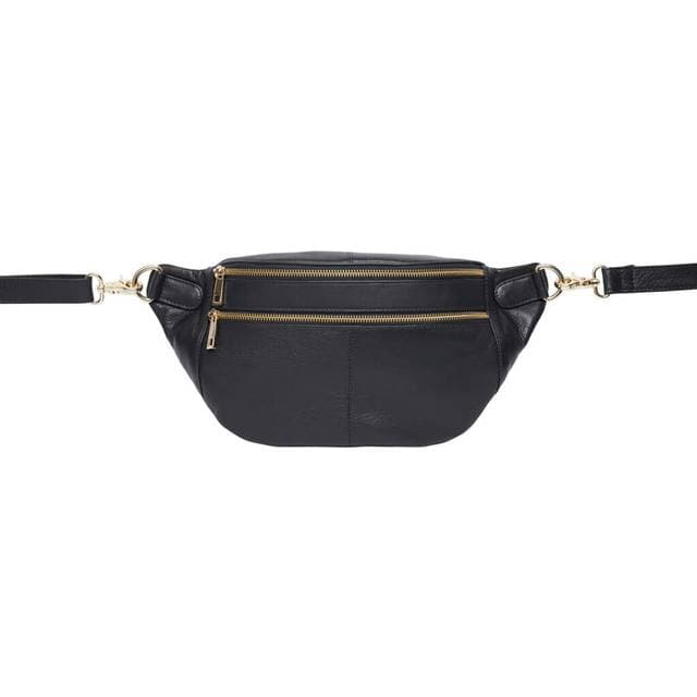 Tim & Simonsen Bumbag i Kalveskind *Sort Astrid*