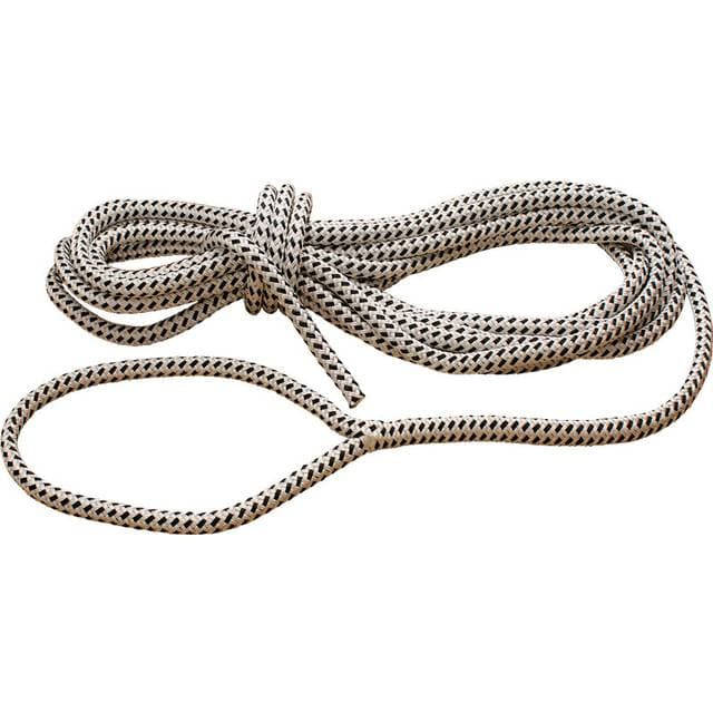 Dansk Marine Center Fortøjning Flettet Polyester 14 mm x 15 m hvid/sort