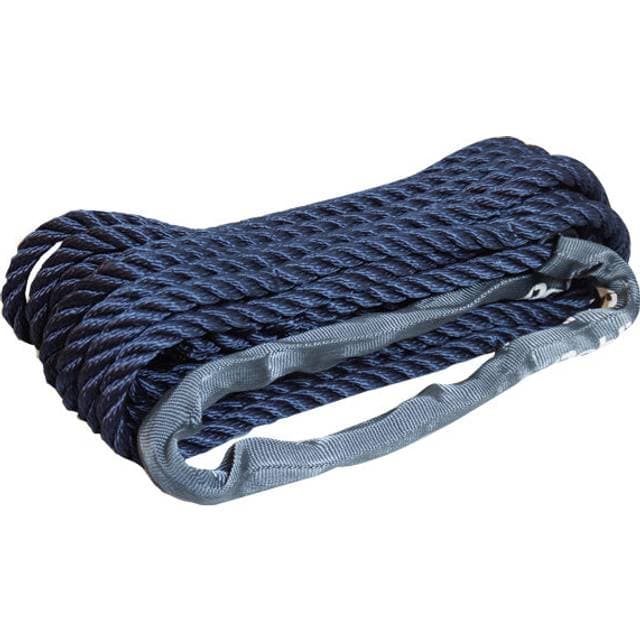 Robline fortøjning, øje med webbing, 3-slået Navy 14mm 10m