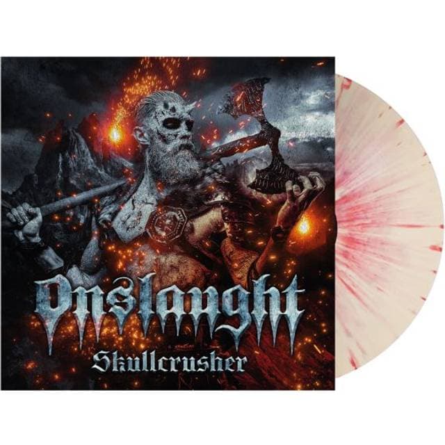 Onslaught - Skullcrusher (White w/ Red Splatter Vinyl) (Vinyl)
