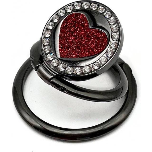 MAULUND Mobil Selvklæbende Stander Hjerte Sort Rød