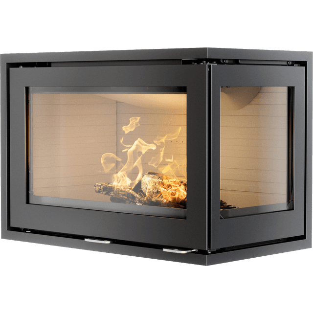 Rais 500 2 Black With Steel Door And Glass On The Right Corner