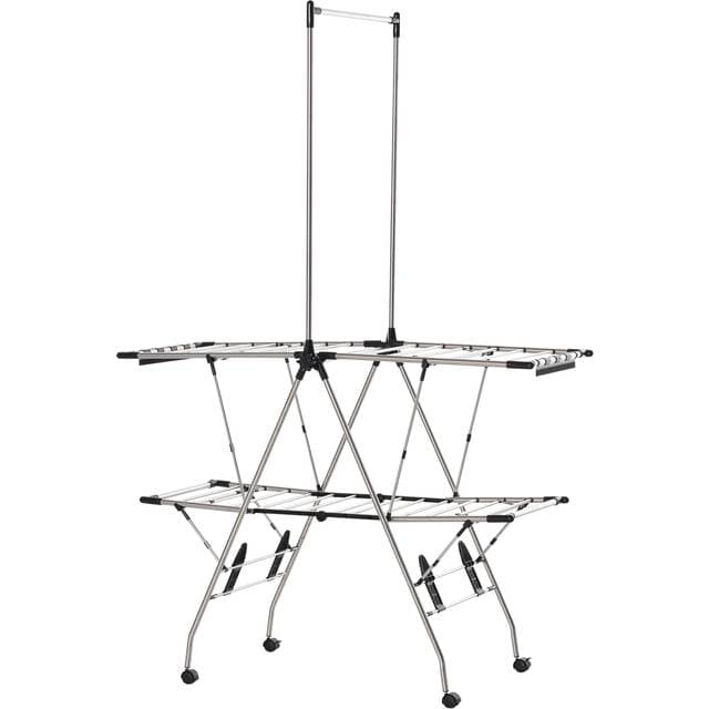 Homcom Tøjlufter Med Teleskopstænger - Rustfrit Stål