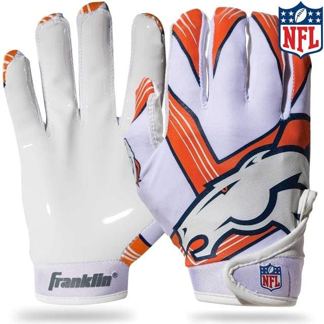 Franklin Sports Denver Broncos Youth NFL Football Receiver Gloves