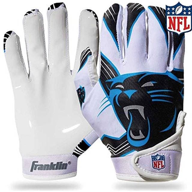 Franklin Sports Carolina Panthers Youth NFL Football Receiver Gloves
