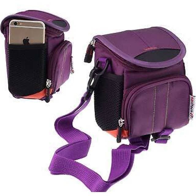 Navitech Purple Camera Shoulder Bag Canon EOS R100