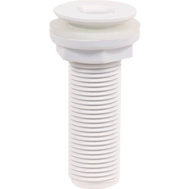 Trudesign Skroggennemføring undersænket hvid komposit 3/4"