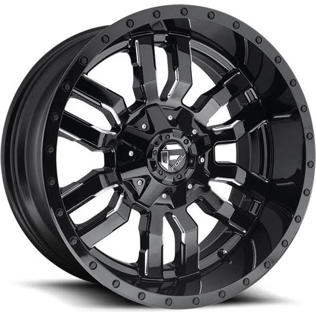 Fuel D595 Sledge Gloss Black Milled 20X9 5X127