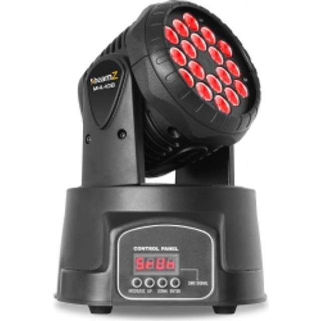 BeamZ BeamZ MHL108MK3 Mini Moving Head 18x 3W 3-1 RGB TILBUD NU