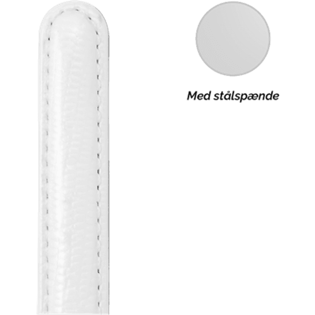 Christina Christina Collect Urrem, Hvid 18 Mm Med Stålspænde