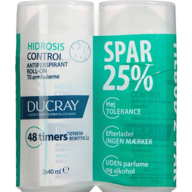 Ducray Hidrosis Roll-On Duopack + 40ml 2-pak