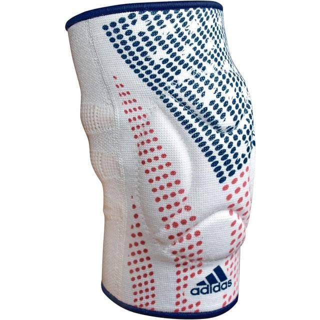 adidas Men's Wrestling Reversible Knee Pad Medium White/Flag