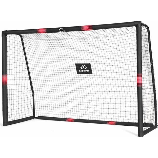 Mzone fodboldmål metal sort beskyttelsescover 240x160x85