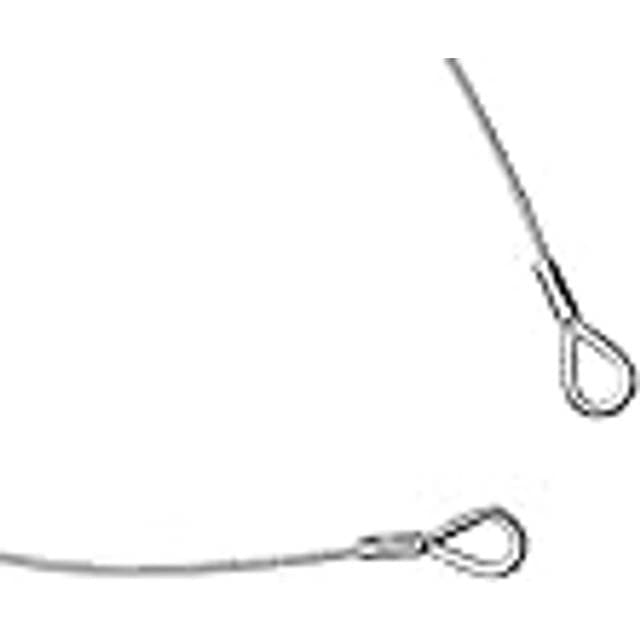 Eurolite Steel Rope 1000x4mm Silver With Fingerbøl