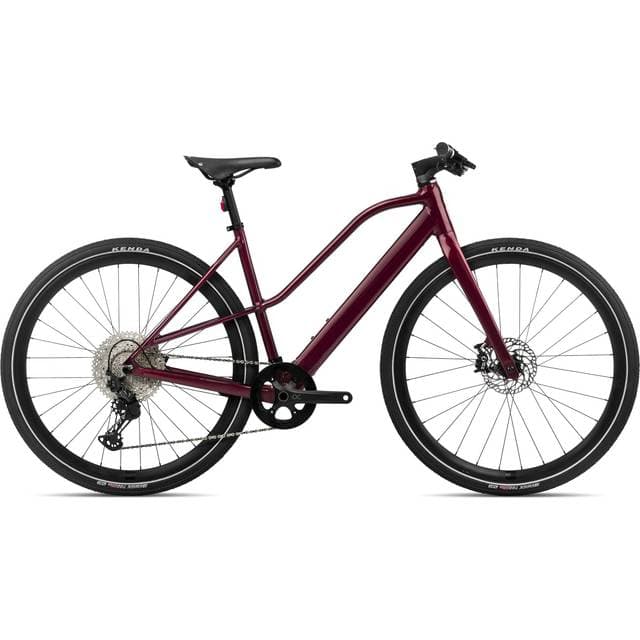 Orbea Elcykel Hybrid Vibe Mid H10 Metallic Burgundy Red Gloss