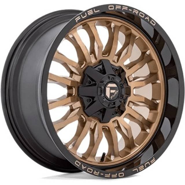 Fuel FUEL Off-Road D797 Arc Wheel, 20x9 with 5 on 5.0/5.5 Bolt Pattern Platinum Bronze With Black Lip