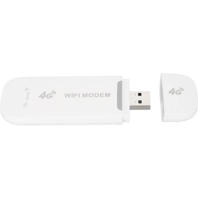 LTE 4G USB MODEM WiFi HotSpot Portable Travel Mobile Wireless Network Mini Router Micro SIM Card Slot White