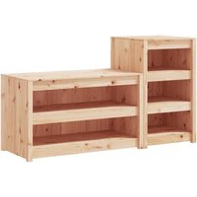 vidaXL Udendørs Køkkenskabe 2 Stk Massivt Fyrretræ