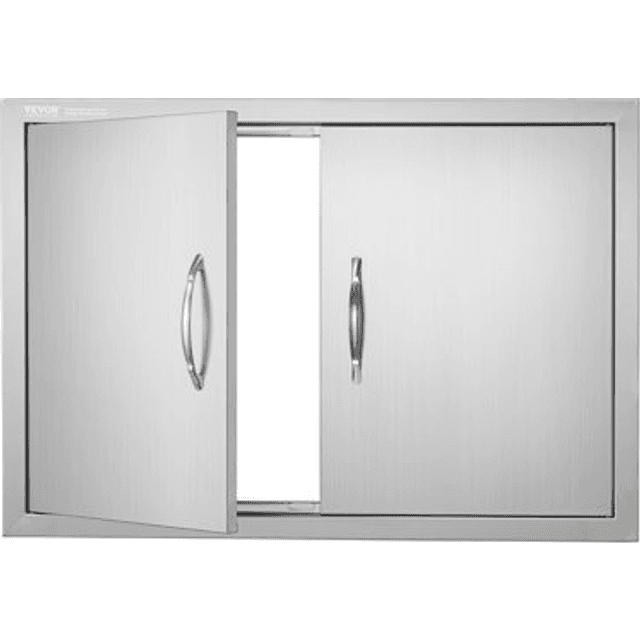 VEVOR BBQ Ø-adgangsdør Rustfrit Stål 774x533 mm