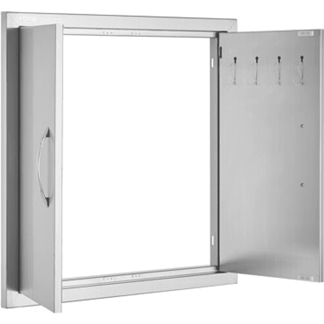 VEVOR BBQ Adgangsdør 610x610 mm Rustfrit Stål