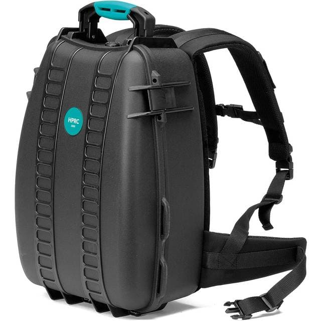 HPRC 3500E Backpack Case without Foam, Black with Blue Handle