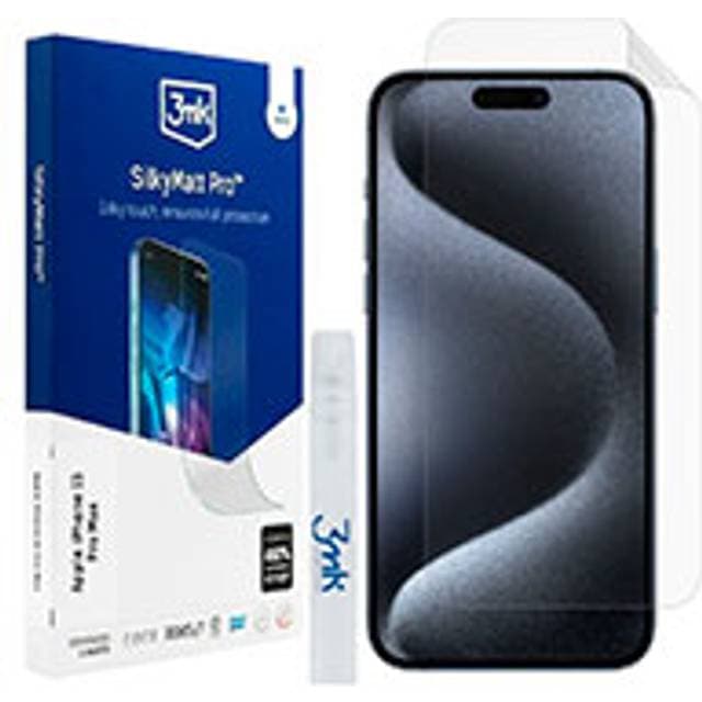 3mk Silky Matt Pro Beskyttelsesfilm iPhone 15 Pro Max 6,7tm