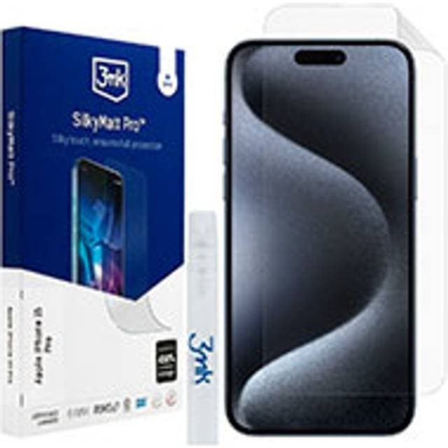 3mk Silky Matt Pro Beskyttelsesfilm iPhone 15 Pro 6,1tm