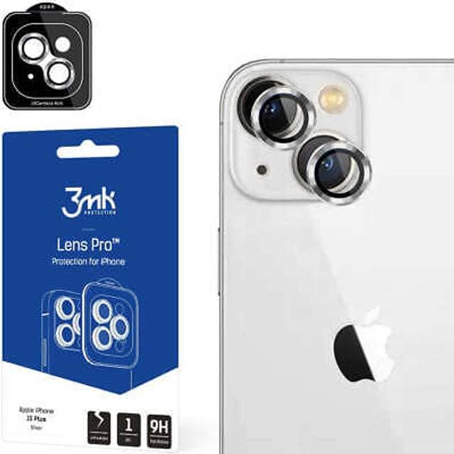 3mk Lens Protection Pro iPhone 15 Plus 6.7 silver/silver Camera lens protection with mounting frame 1pc