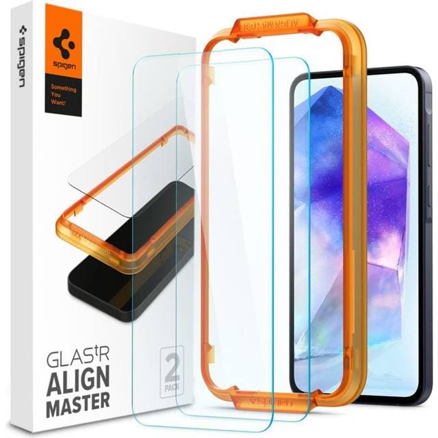 Spigen Samsung Galaxy A55 AlignMaster GLAS.tR 2-pack