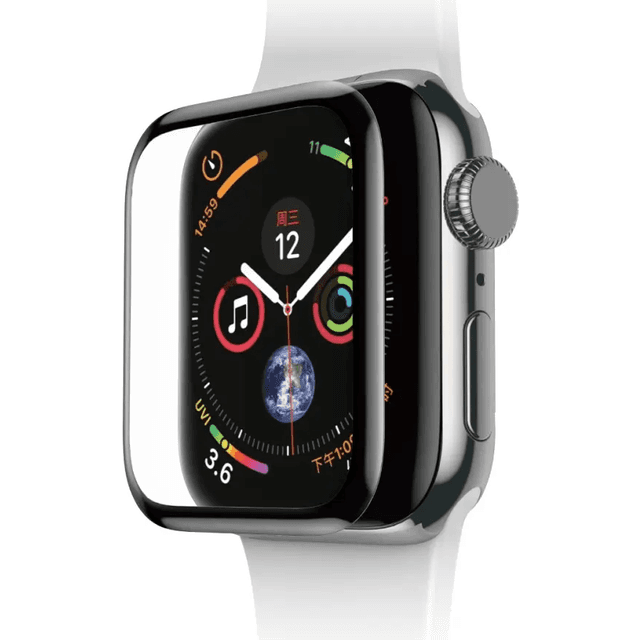 SiGN Apple Watch 4/5/6/SE 40mm skærmbeskytter Sort