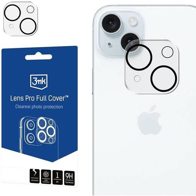 3mk Lens Pro Full Cover do Apple iPhone 15/15 Plus