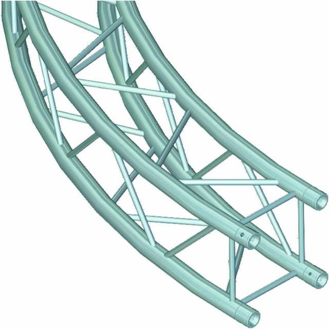AluTruss 6082 Firkant Truss Element Til Cirkel Ø 5 Meter 45°