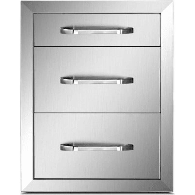 VEVOR Rustfrit Stål 3 Kommode 35 x 58 cm