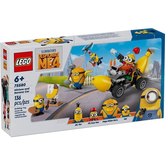 LEGO Despicable Me 4 Minions & Banana Car 75580