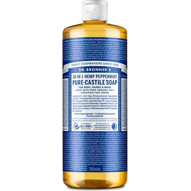 Dr. Bronners Pure-Castile Liquid Soap Peppermint 946ml