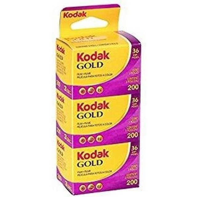Kodak 3 x Gold 200 ISO 36 Exposures 35mm Reel Photo Films Colour